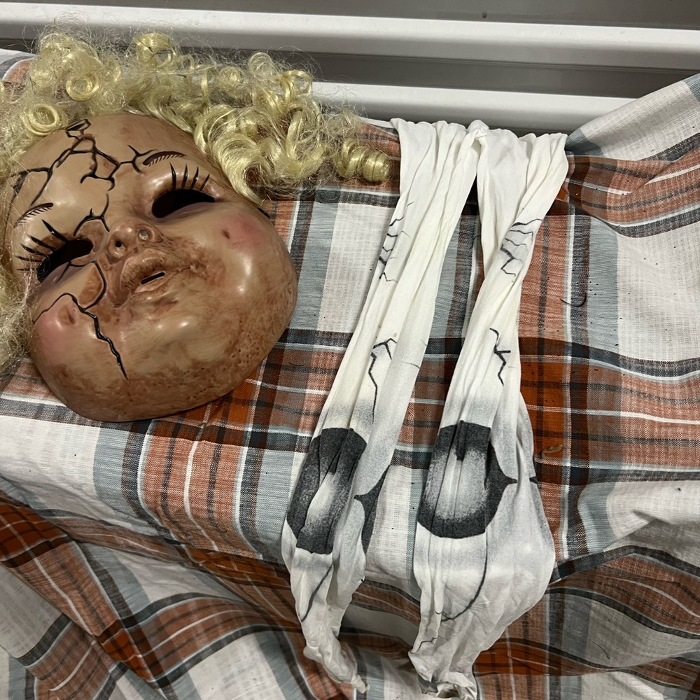 Creepy baby/broken doll Halloween